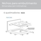 Cooktop Suggar À Gás 4 Bocas Aço Inox Bivolt