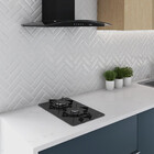 Cooktop Terim À Gás Trm 2b Vidro Preto Flange Esmaltada