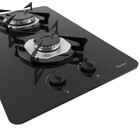 Cooktop Terim A Gas Trm 2b Vidro Preto Flange Inox