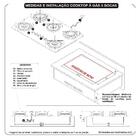 Cooktop Terim À Gás Trm 5b Vidro Preto Flange Inox Preto Bivo