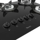 Cooktop Terim Safe Ferro Fundido 5 Bocas A Gás Preto Bivolt