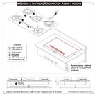 Cooktop Terim Safe Ferro Fundido 5 Bocas Tripla Chama Glp Pre