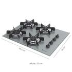 Cooktop Volare 4 Q Prata Glp