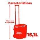 Cooler Caixa Térmica Com Rodas Azul 15,1l - Coleman