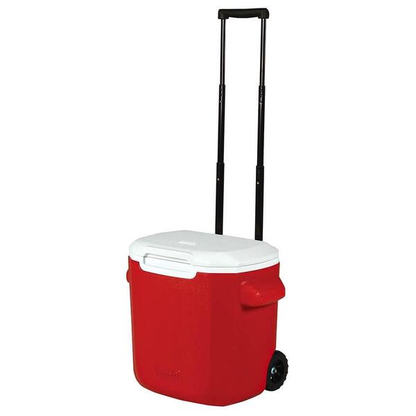 Cooler Caixa Térmica Com Rodas Vermelho 15,1l - Coleman