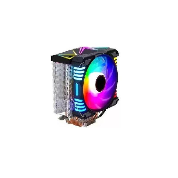 Cooler Exbom Gamer Universal Com 4 Heatpipes Cobre Rgb Cp-h54