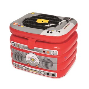 Cooler Inflavel De 31 Litros Bestway Em Formato De Radio Com Fechamento Superior E Estrutura Resistente Leroy Merlin