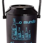Cooler Térmico Quiosque Preto Vodka Balada 7 Litros 10 Latas