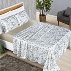 Coordenado Cobre Leito E Lençol Charme Queen 7 Peças - Marfim