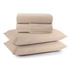 Coordenado Cobre Leito E Lençol Queen Sereno Em Malha 7 Peças