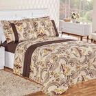 Coordenado Cobre Leito Naturale E Lençol Padrão 7 Peças - Dha