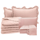 Coordenado Cobre Leito Queen E Lençol Diplomata 7 Peças - Ros