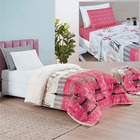 Coordenado Edredom E Lençol Diverkids Solteiro 4 Peças - Pari