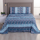 Coordenado Edredom E Lençol Queen Sonho Bom Em Malha 5 Peças