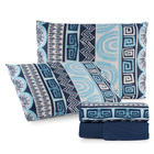 Coordenado Edredom E Lençol Queen Sonho Bom Em Malha 5 Peças