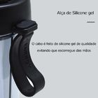 Copo 2 Em 1 Bebida Quente  Frio De 2 Canudo Duplo Compartimen