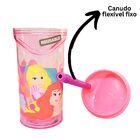 Copo 3d Yangzi C/ Canudo Princesas 360ml Tl30c01