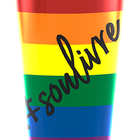 Copo 500 Ml Sou Livre Tampa E Canudo Lgbtqia+