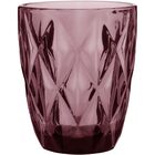 Copo Água 10x8x8cm 270ml Vidro Rosa 6 Peças