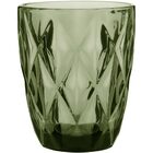 Copo Água 10x8x8cm 270ml Vidro Verde 6 Peças