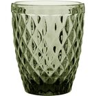 Copo Água 10x8x8cm 270ml Vidro Verde 6pç