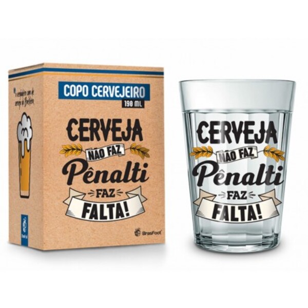 Copo Americano Cervejeiro - Cerveja Não Faz Pênalti, Faz Falt
