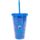 Copo Azul Canudo Bidu: Turma Da Mônica