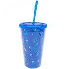 Copo Azul Canudo Bidu: Turma Da Mônica