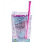 Copo Azul Com Canudo Meu Mundo É Você: Fs