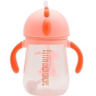 Copo C/ Alça Transição Canudo Silicone E Valvula Dino Rosa Bu