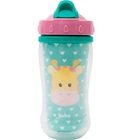 Copo Canudo Infantil Parede Dupla Animal Fun 320 Ml Buba - Gi