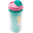 Copo Canudo Infantil Parede Dupla Animal Fun 320 Ml Buba - Gi