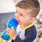 Copo Canudo Sil Antivazamento Tampa Giratoria 300ml Nuby 12m