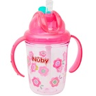 Copo Com Canudo Alça Tritan Antivazamento 240ml +12m Nuby - R