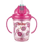 Copo Com Canudo Alça Tritan Antivazamento 240ml +12m Nuby - R