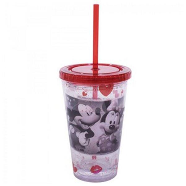 Copo Com Canudo Mickey & Minnie Foto: Disney
