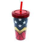 Copo Com Canudo - Mulher Maravilha