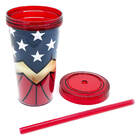 Copo Com Canudo - Mulher Maravilha