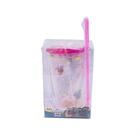 Copo Com Canudo Rosa Puppy Dog Pals: Disney