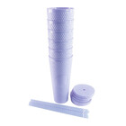 Copo Com Canudo Roxo 1 Litro