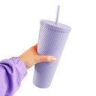 Copo Com Canudo Roxo 1 Litro