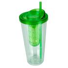 Copo Com Infusor 600 Ml Verde Moda Do Chef