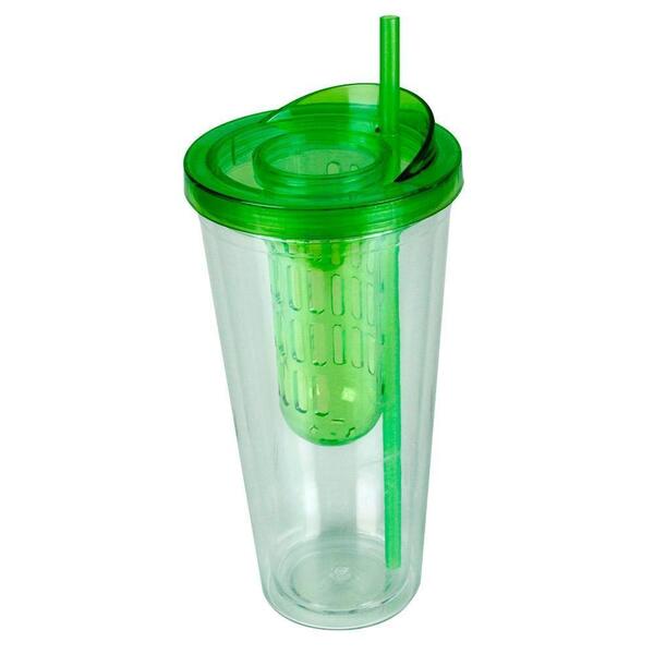 Copo Com Infusor 600 Ml Verde Moda Do Chef