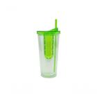 Copo Com Infusor 600 Ml Verde Moda Do Chef