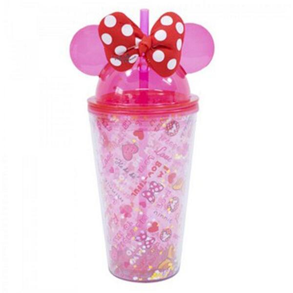 Copo Com Laço Orelhas Minnie Rosa: Disney