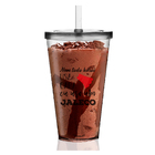 Copo Com Tampa E Canudo Personalizado Acrílico Enfermagem