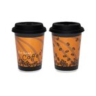 Copo De Cerâmica C/ Tampa De Silicone - Daily Oxford