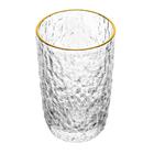 Copo De Cristal Transparente Fio De Ouro Martelado Petra 330m