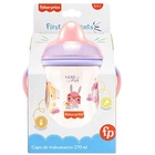 Copo De Treinamento Fisher Price First Moments 270ml Rosa  Mu