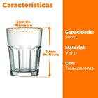 Copo De Vidro Boston Dose Shot Transparente 50ml 1 Peça - Cas